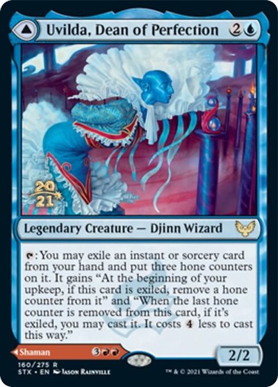 Uvilda, Dean of Perfection // Nassari, Dean of Expression [Strixhaven: School of Mages Prerelease Promos] | All Aboard Games