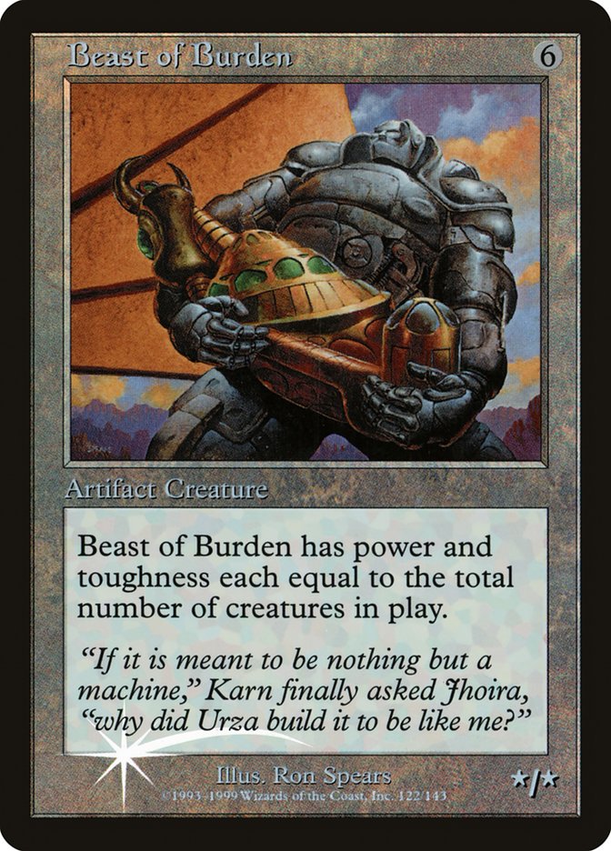 Beast of Burden (Misprinted) [Urza's Legacy Promos] | All Aboard Games