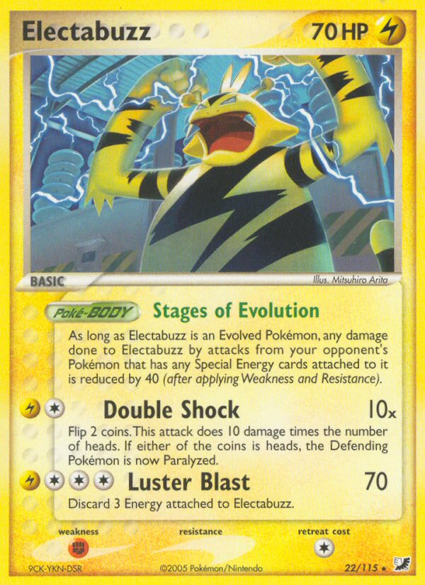 Electabuzz (22/115) [EX: Unseen Forces] | All Aboard Games