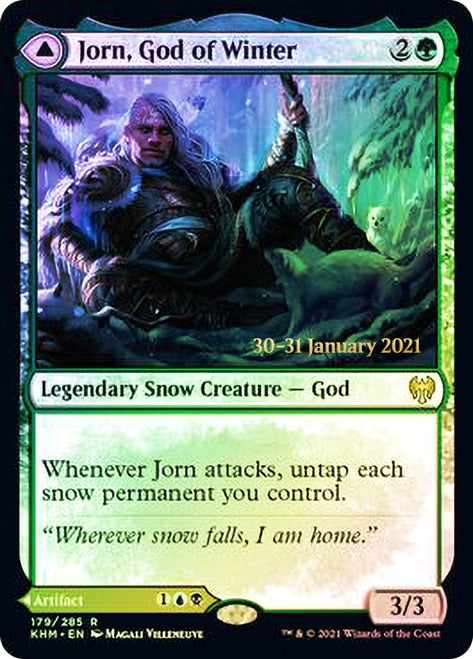 Jorn, God of Winter // Kaldring, the Rimestaff [Kaldheim Prerelease Promos] | All Aboard Games