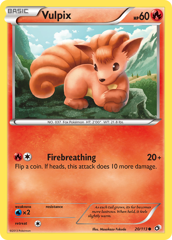 Vulpix (20/113) [Black & White: Legendary Treasures] | All Aboard Games