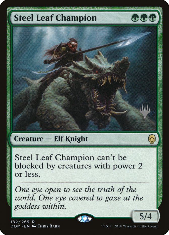 Steel Leaf Champion (Promo Pack) [Dominaria Promos] | All Aboard Games