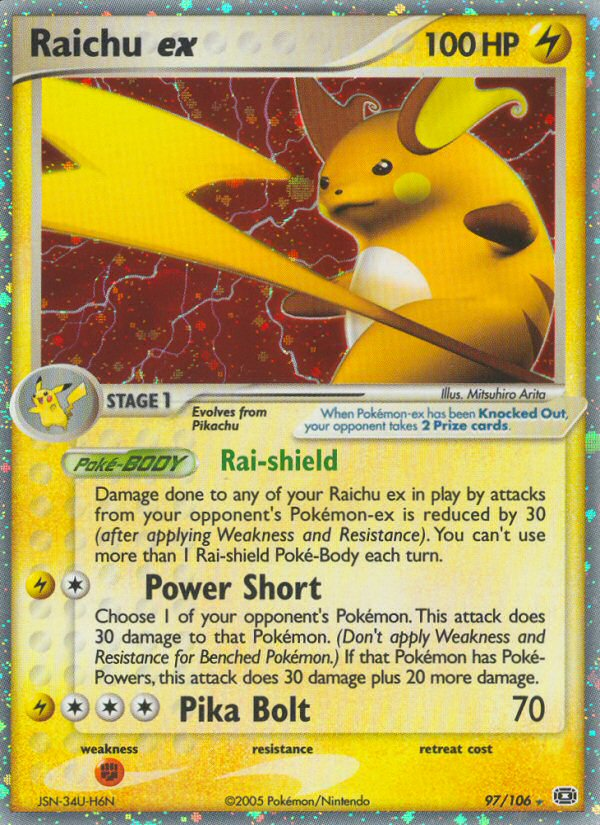 Raichu ex (97/106) [EX: Emerald] | All Aboard Games