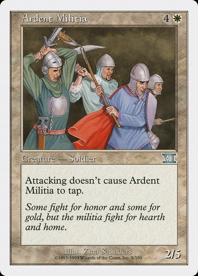 Ardent Militia [Classic Sixth Edition] | All Aboard Games