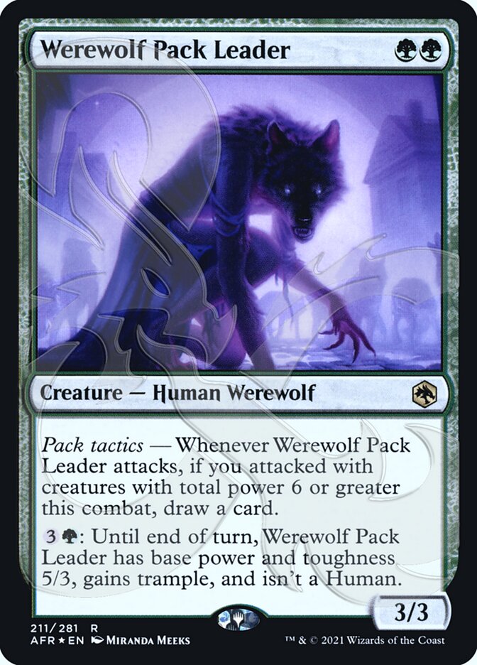Werewolf Pack Leader (Ampersand Promo) [Dungeons & Dragons: Adventures in the Forgotten Realms Promos] | All Aboard Games