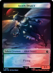 Alien // Alien Insect Double-Sided Token (Surge Foil) [Doctor Who Tokens] | All Aboard Games