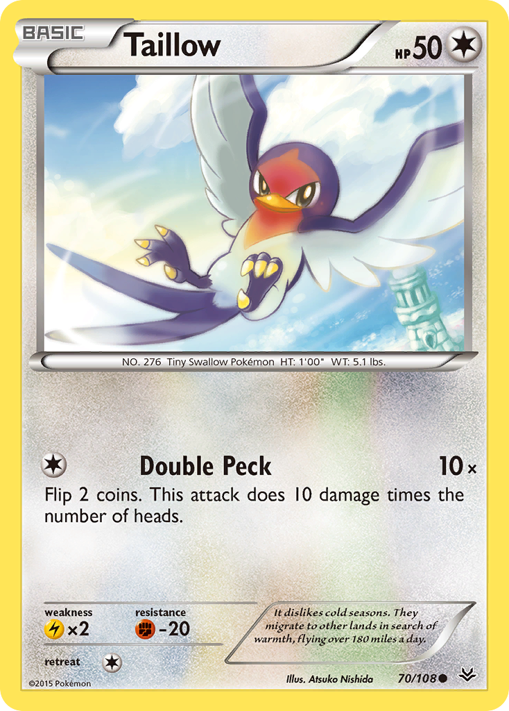 Taillow (70/108) [XY: Roaring Skies] | All Aboard Games