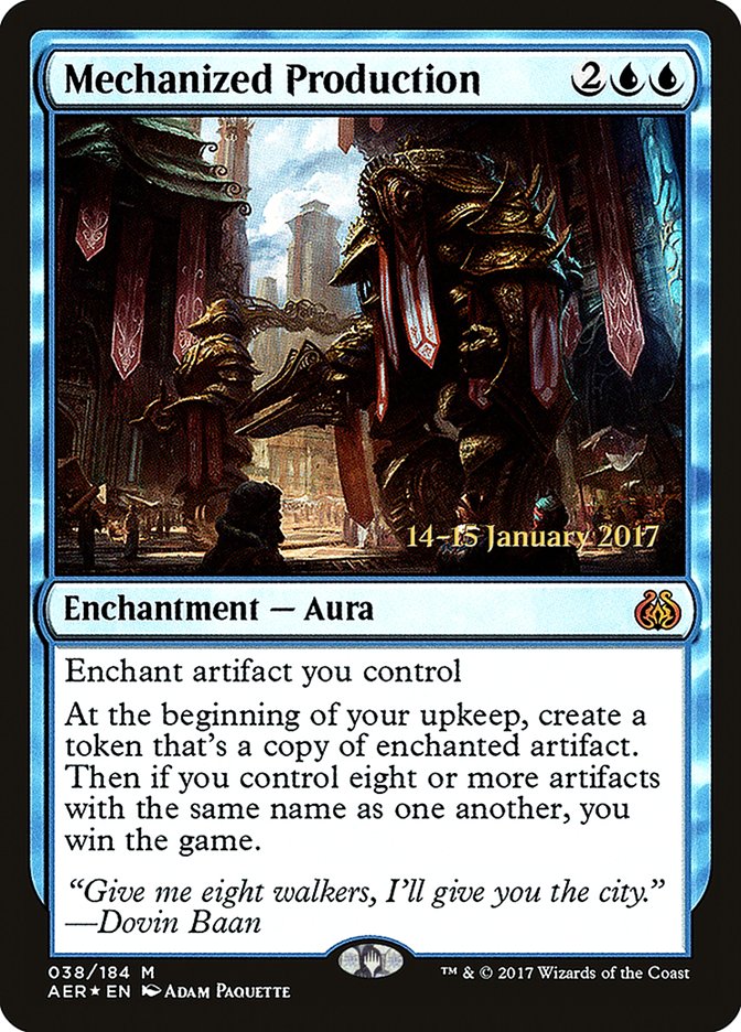 Mechanized Production  [Aether Revolt Prerelease Promos] | All Aboard Games