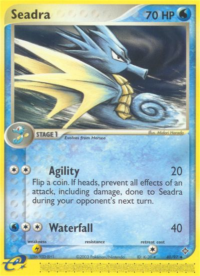 Seadra (40/97) [EX: Dragon] | All Aboard Games