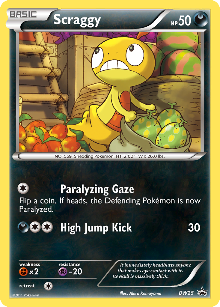 Scraggy (BW25) [Black & White: Black Star Promos] | All Aboard Games