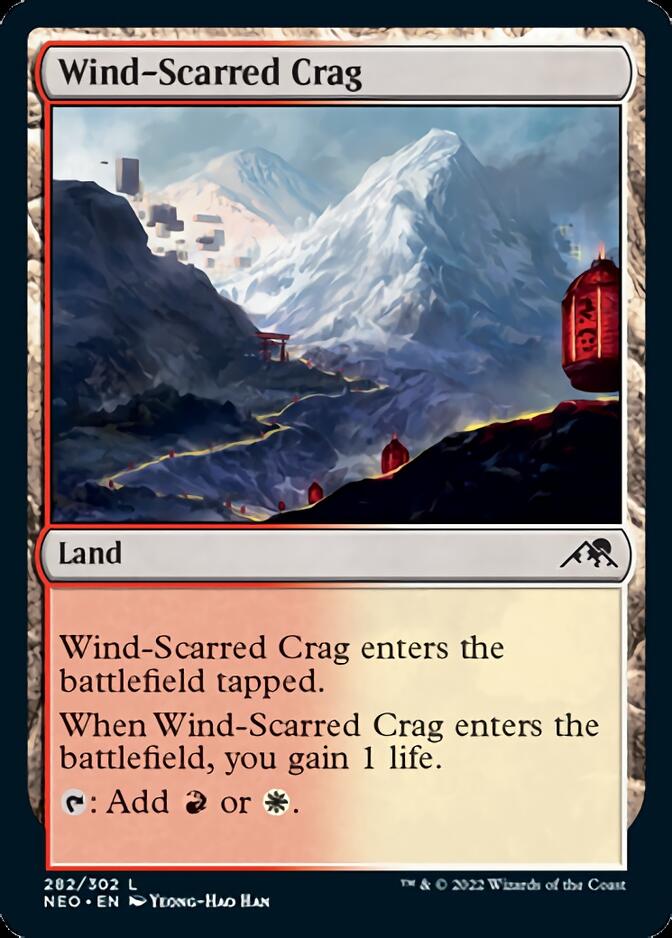 Wind-Scarred Crag [Kamigawa: Neon Dynasty] | All Aboard Games
