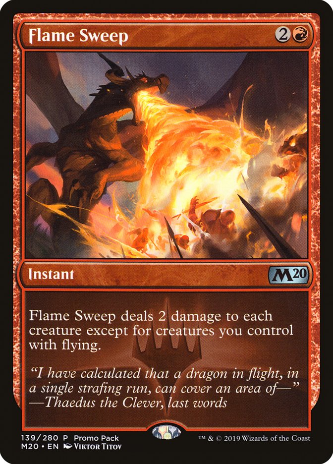 Flame Sweep (Promo Pack) [Core Set 2020 Promos] | All Aboard Games