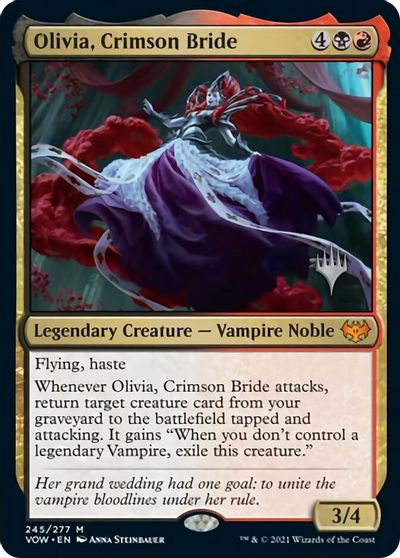 Olivia, Crimson Bride (Promo Pack) [Innistrad: Crimson Vow Promo Pack] | All Aboard Games