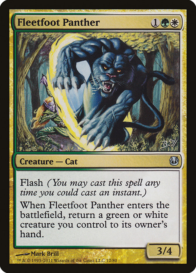 Fleetfoot Panther [Duel Decks: Ajani vs. Nicol Bolas] | All Aboard Games