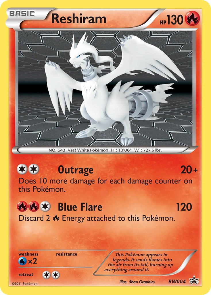 Reshiram (BW004) [Black & White: Black Star Promos] | All Aboard Games