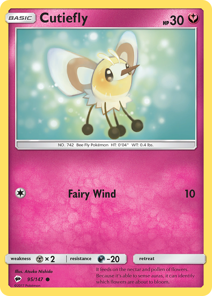 Cutiefly (95/147) [Sun & Moon: Burning Shadows] | All Aboard Games