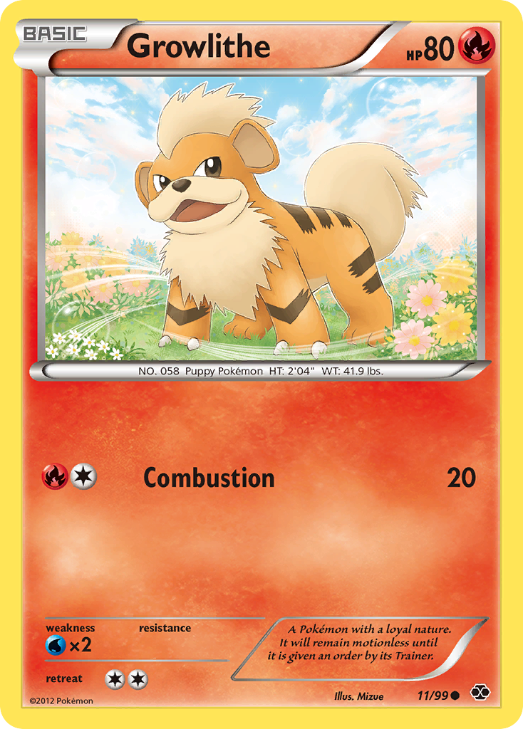 Growlithe (11/99) [Black & White: Next Destinies] | All Aboard Games