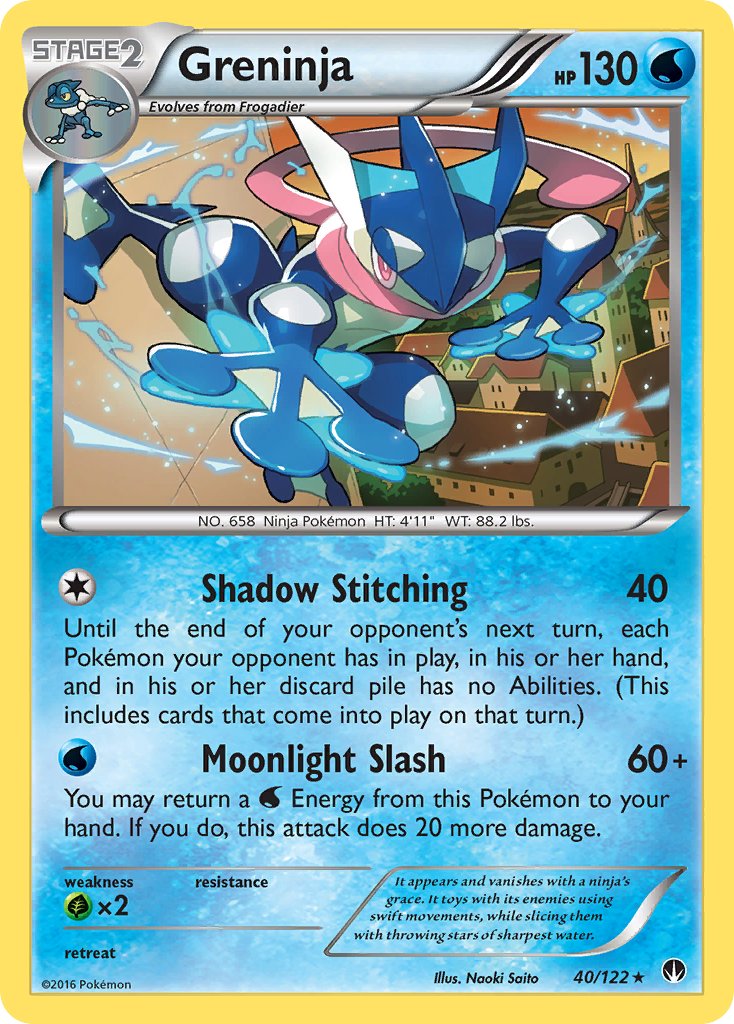 Greninja (40/122) (Theme Deck Exclusive) [XY: BREAKpoint] | All Aboard Games