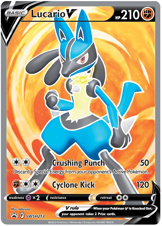 Lucario V (SWSH213) [Sword & Shield: Black Star Promos] | All Aboard Games