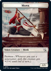 Monk // Knight Double-Sided Token [March of the Machine Tokens] | All Aboard Games