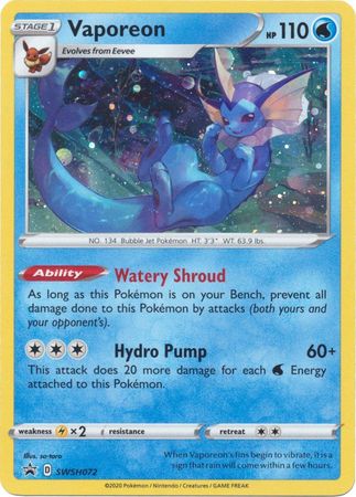 Vaporeon (SWSH072) [Sword & Shield: Black Star Promos] | All Aboard Games