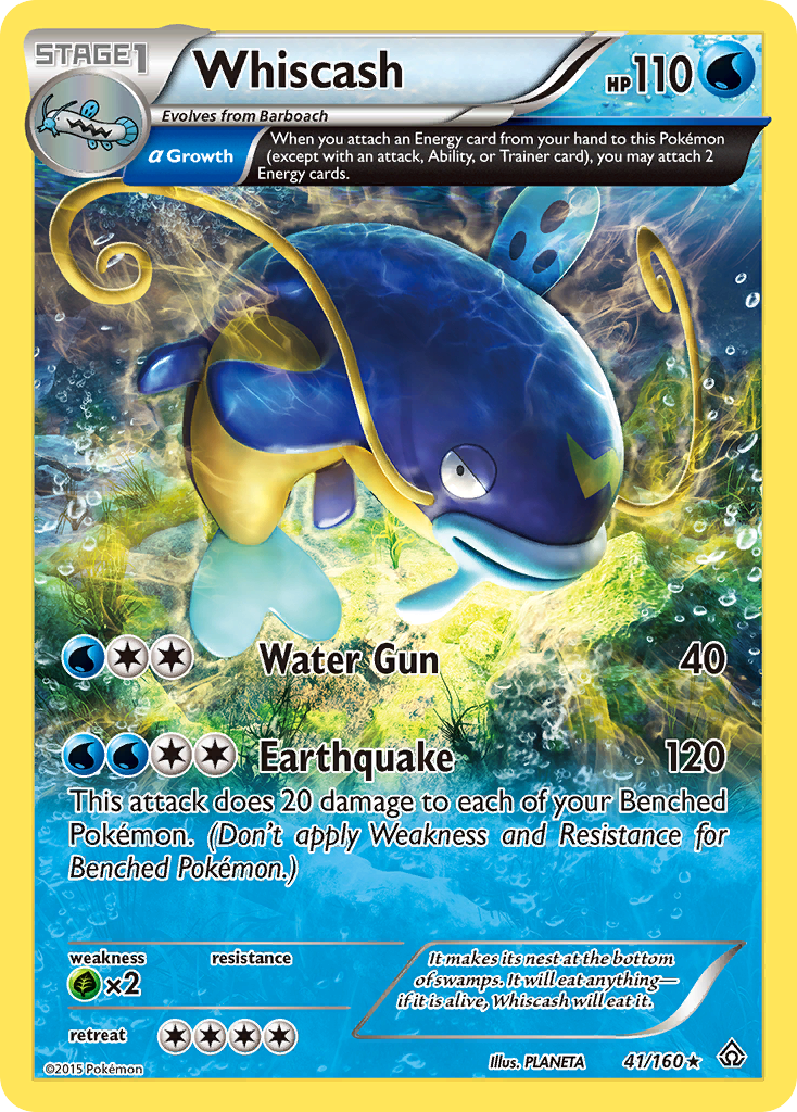 Whiscash (41/160) [XY: Primal Clash] | All Aboard Games