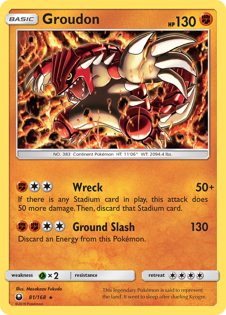 Groudon (81/168) [Sun & Moon: Celestial Storm] | All Aboard Games