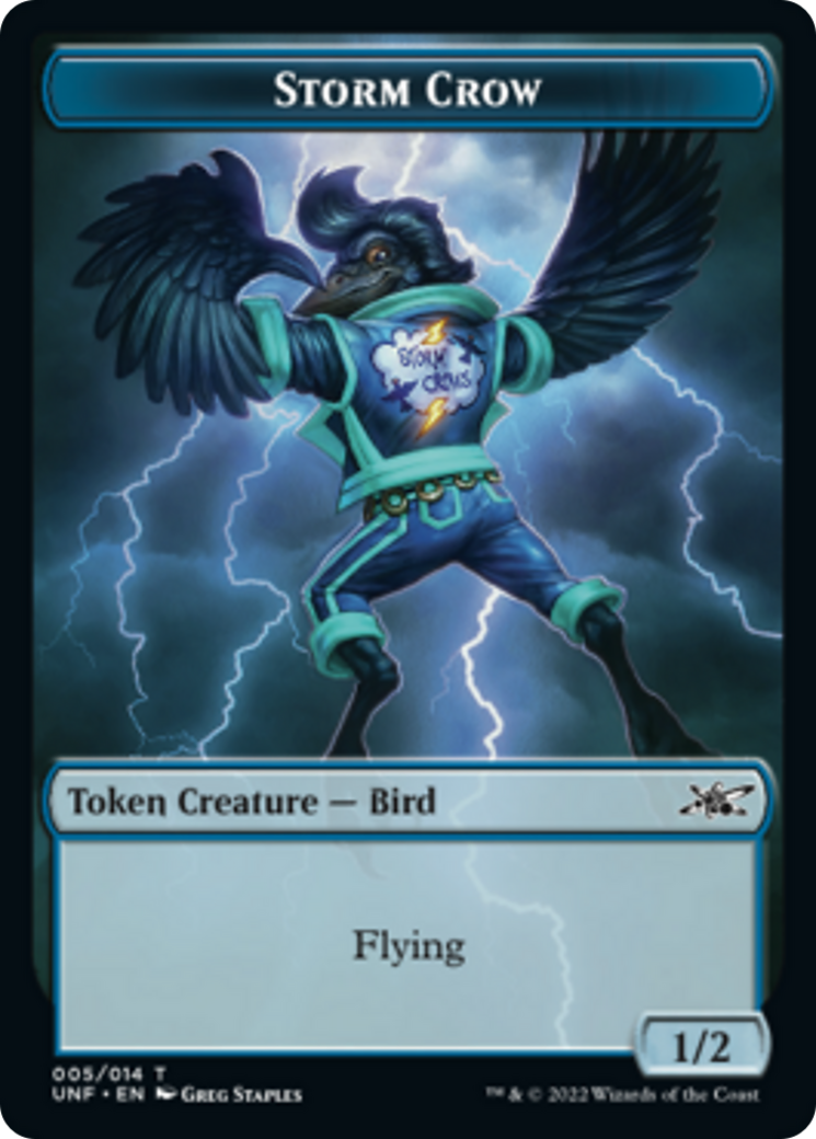 Cat // Storm Crow Double-sided Token [Unfinity Tokens] | All Aboard Games