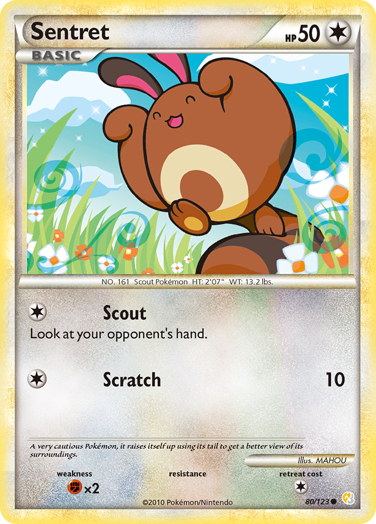 Sentret (80/123) [HeartGold & SoulSilver: Base Set] | All Aboard Games