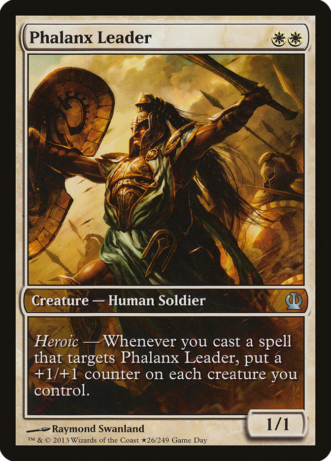 Phalanx Leader (Game Day) (Extended) [Theros Promos] | All Aboard Games