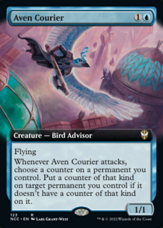 Aven Courier (Extended Art) [Streets of New Capenna Commander] | All Aboard Games