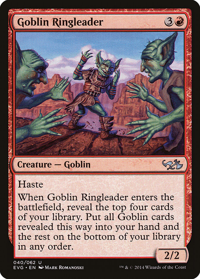 Goblin Ringleader (Elves vs. Goblins) [Duel Decks Anthology] | All Aboard Games