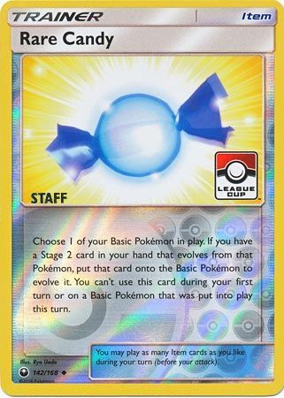 Rare Candy (142/168) (League Promo Staff) [Sun & Moon: Celestial Storm] | All Aboard Games