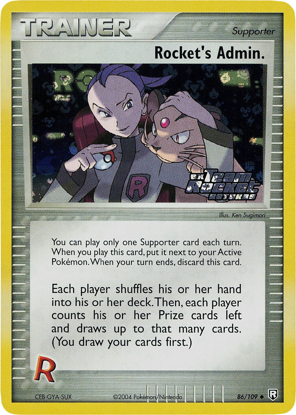 Rocket's Admin. (86/109) (Stamped) [EX: Team Rocket Returns] | All Aboard Games