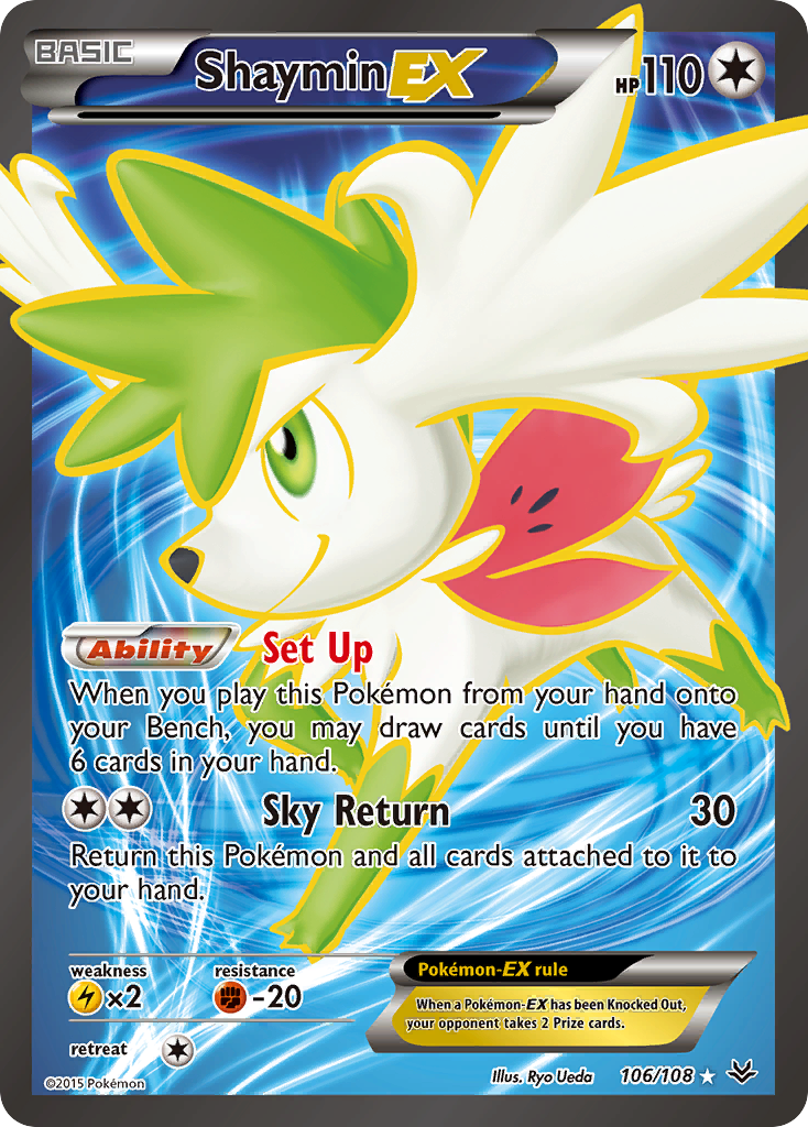 Shaymin EX (106/108) [XY: Roaring Skies] | All Aboard Games