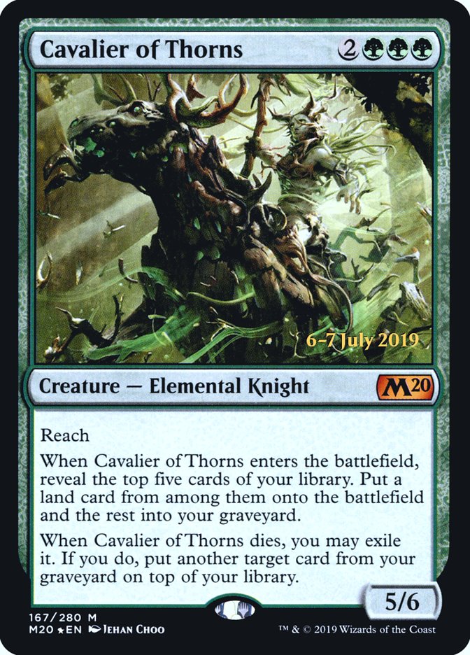 Cavalier of Thorns  [Core Set 2020 Prerelease Promos] | All Aboard Games