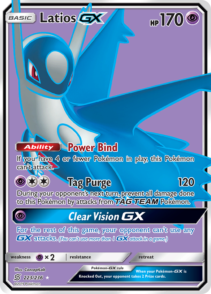 Latios GX (223/236) [Sun & Moon: Unified Minds] | All Aboard Games