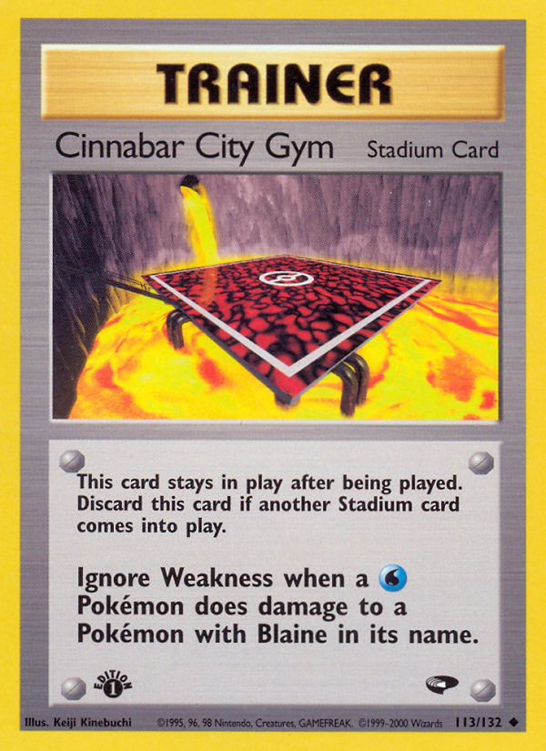 Cinnabar City Gym (113/132) [Gym Challenge 1st Edition] | All Aboard Games