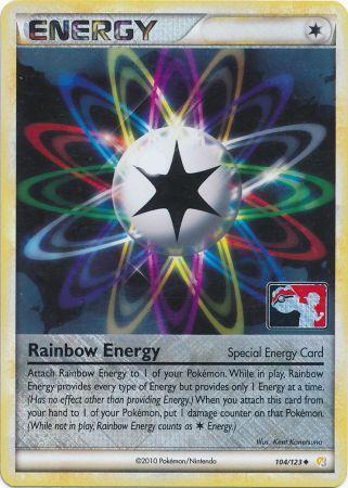 Rainbow Energy (104/123) (League Promo) [HeartGold & SoulSilver: Base Set] | All Aboard Games