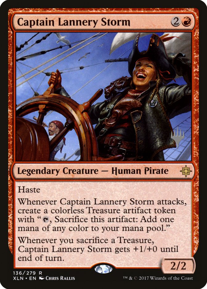 Captain Lannery Storm (Promo Pack) [Ixalan Promos] | All Aboard Games