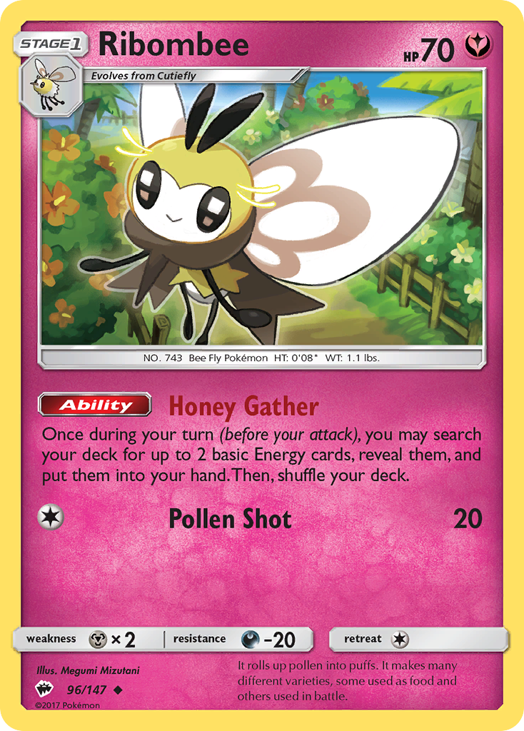 Ribombee (96/147) [Sun & Moon: Burning Shadows] | All Aboard Games