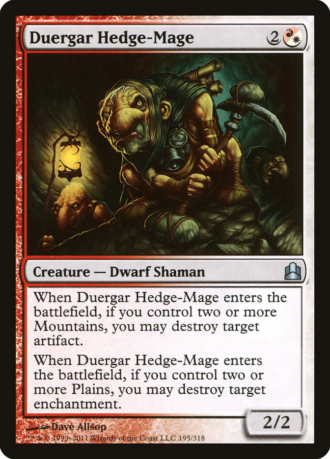 Duergar Hedge-Mage [Commander 2011] | All Aboard Games