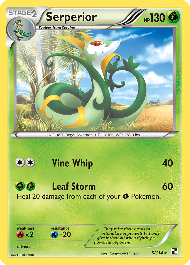 Serperior (5/114) (Green Tornado) (Theme Deck Exclusive) [Black & White: Base Set] | All Aboard Games