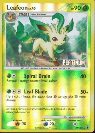 Leafeon (24/100) [Burger King Promos: 2009 Collection] | All Aboard Games