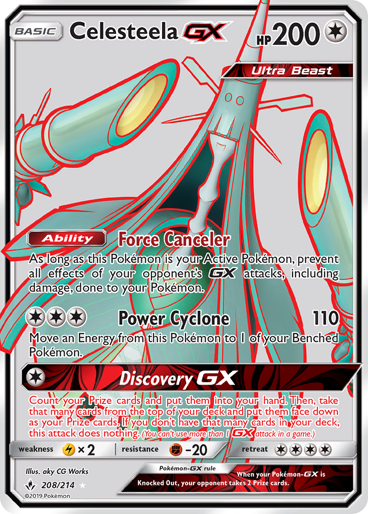 Celesteela GX (208/214) [Sun & Moon: Unbroken Bonds] | All Aboard Games