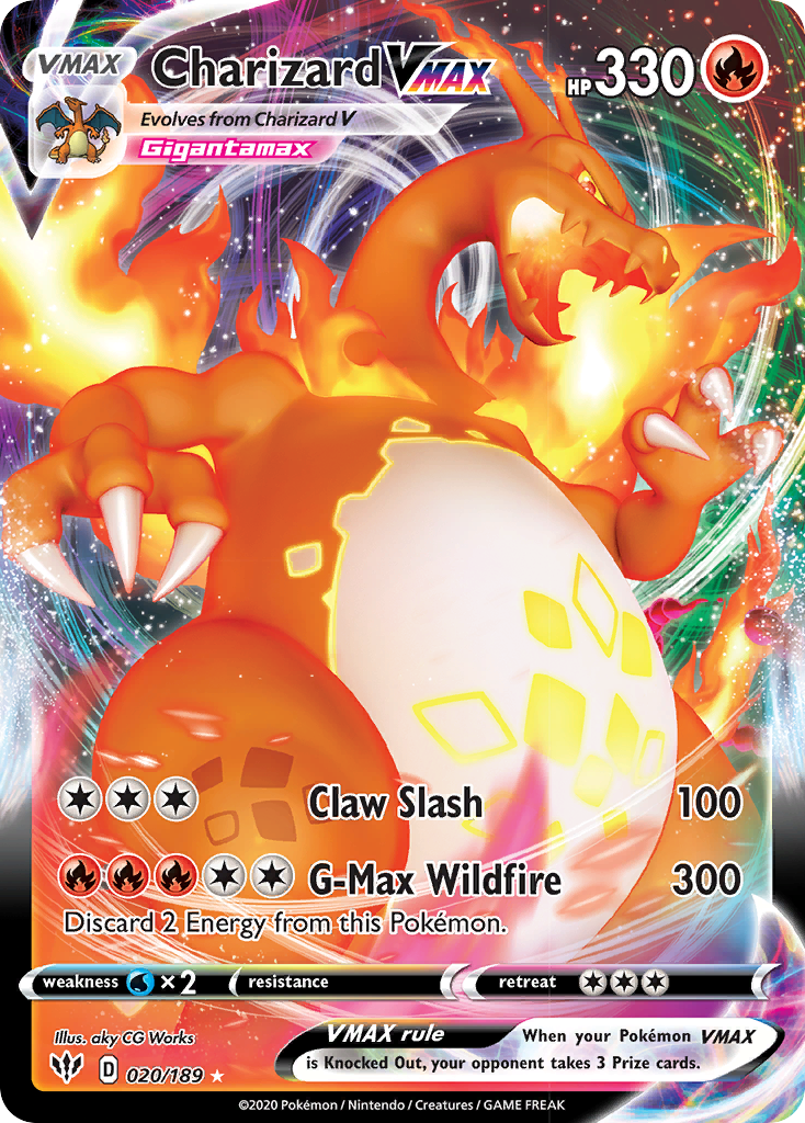 Charizard VMAX (020/189) [Sword & Shield: Darkness Ablaze] | All Aboard Games