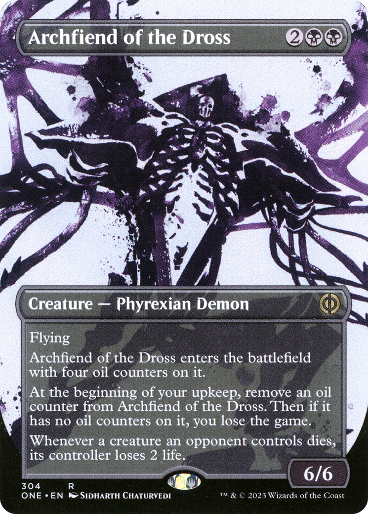 Archfiend of the Dross (Borderless Ichor) [Phyrexia: All Will Be One] | All Aboard Games