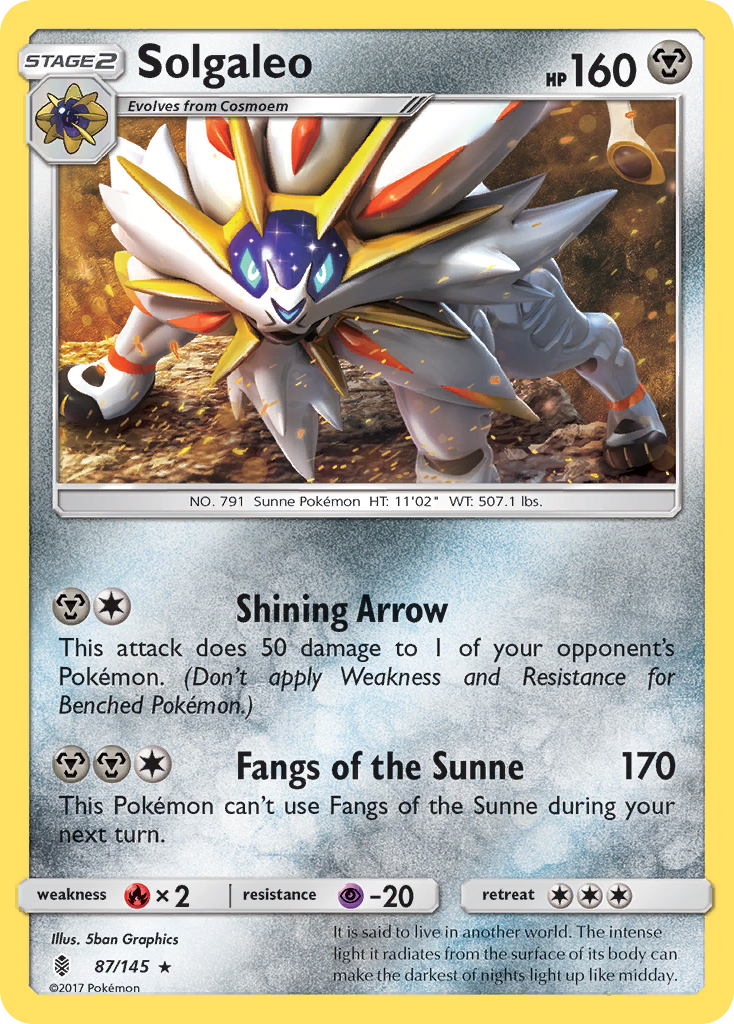 Solgaleo (87/145) [Sun & Moon: Guardians Rising] | All Aboard Games