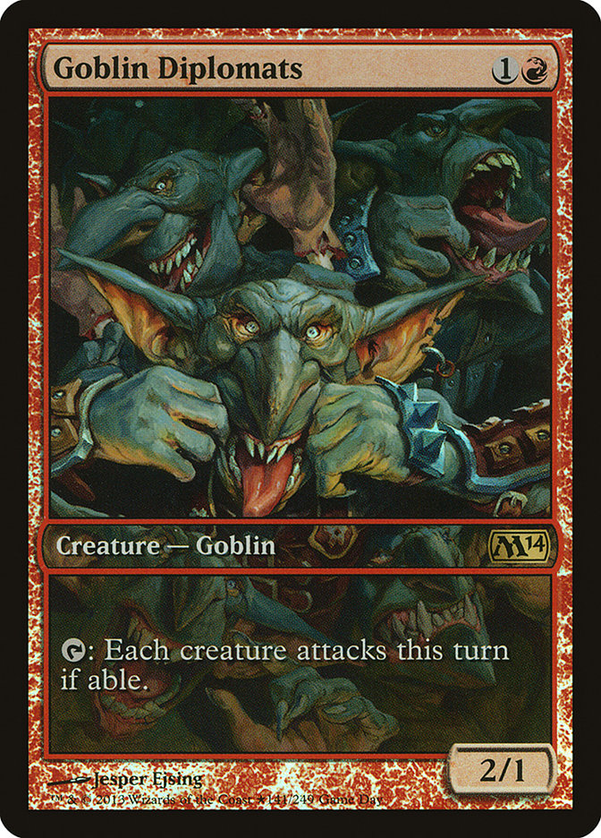 Goblin Diplomats (Game Day) [Magic 2014 Promos] | All Aboard Games