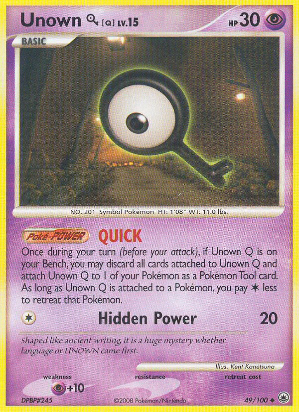 Unown Q (49/100) [Diamond & Pearl: Majestic Dawn] | All Aboard Games